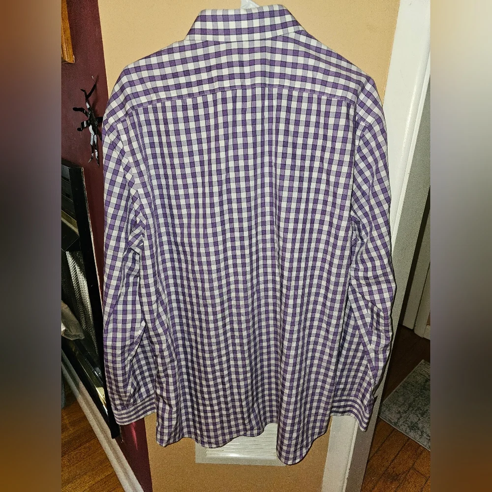 2 Banana Republic Plaid Button-Down Long Sleeve shirts SZ XL
